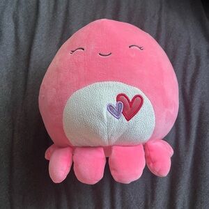 Squishmallow ABBY the Octopus Valentine 8” Stuffed Plush